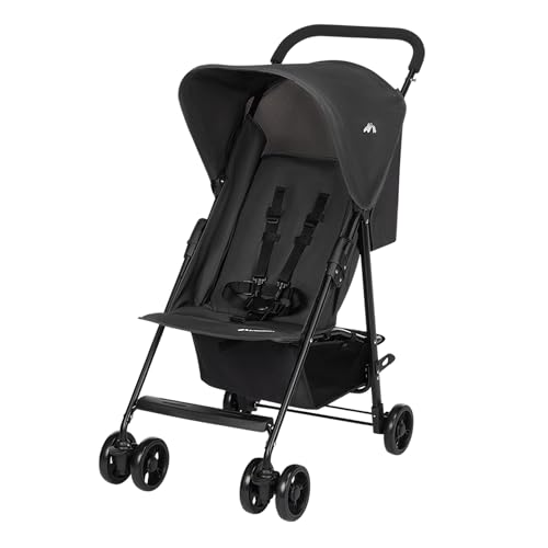 Bebeconfort Snow, Poussette Canne Compacte Bebe, Naissance à 3,5 ans, 0-15 kg, Poussette Compacte Voyage, Ultra Légère et Pliable, Mineral Graphite