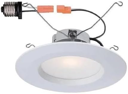 Commercial Electric 5 & 6 in. White Recessed LED Trim T65 (4 Pack) | 4000K Bright White | Dimmable | Wet Location Rated