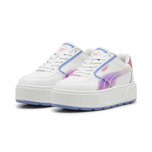 Image of PUMA Kids Girls Karmen Rebelle Platform Lace Up Sneakers Shoes Casual - White