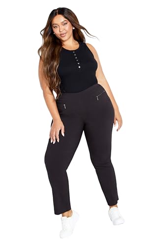 Women's Super Stretch Zip Pant Black