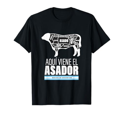 Aquí viene el asador, nacido en Argentina Camiseta