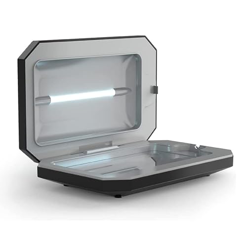 Image of PhoneSoap Basic Cell Phone UV Light Sanitizer Box | Patented and Clinically Proven 360 Degree UV Light Sanitizer | (Black)