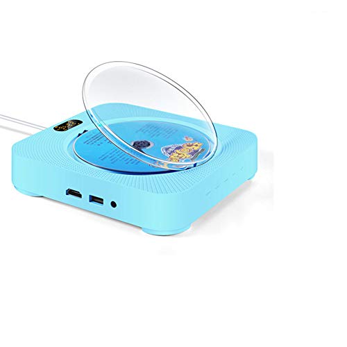 1080P HDMI DVD-Player, tragbare Wandmontage DVD/CD-Player mit Fernbedienung Display-Bildschirm Bluetooth Built-In FM Radio Zugschalter,B