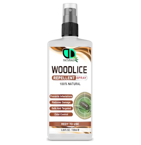 Woodlice Repellent Spray | 100% Natural Insect Control Solution | Prevents Infestations Reduces Damage Safe & Targeted Odor Control | Ready to Use (100ml Spray)