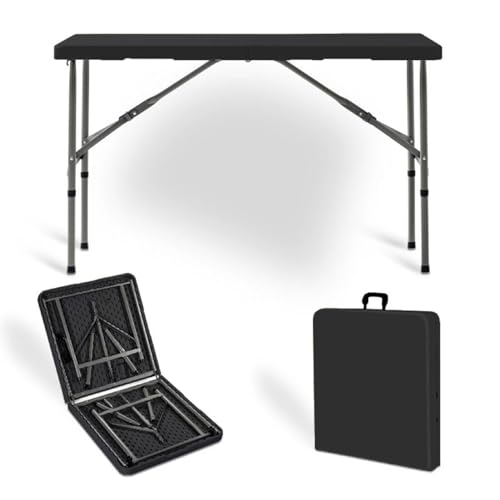 Przenośny aluminiowy stół o długości 1,2 m na imprezy plenerowe, lekki piknik, grill, ogród, stół do jadalni i gotowania, kompaktowa, składana konstrukcja dla łatwego transportu