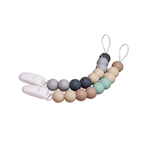 Image of Pacifier Clip for Baby Boys and Girls Paci Holder 2 Pack
