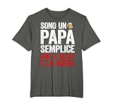 sono un papà semplice amo il milan e la birra maglietta