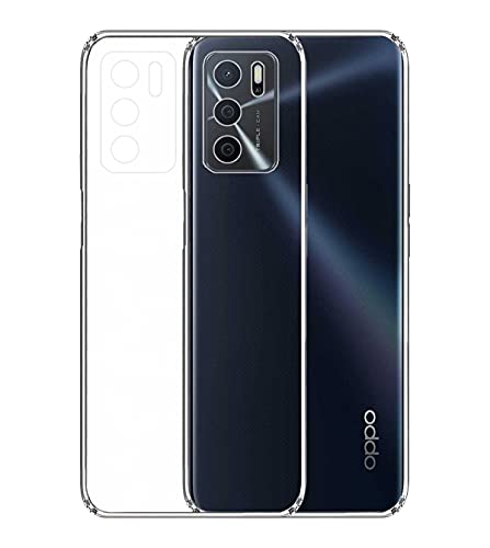 Image of Soft Flexible Silicone Back Cover Compatible with Oppo A16 / A53s 5G, Transparent Case