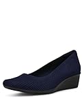 Anne Klein Escarpins à Talon compensé Wisher pour Femme, Bleu Marine, 38 EU