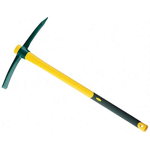 LEBORGNE Pioche Italie Douille Ovale 1,5 kg Novagrip Acier Forgé Trempé Panne 6 cm Pointe Diamant Manche Bois Ergonomique