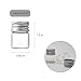 ZGGAZCA 4Pcs 5ml Glass Jars with Lids Mini Glass Bottles Tiny Miniature Bottles Screw Cap Vials Small Jar Containers Mini Bottle Vial with Little Caps for DIY Crafts Storage Decor and More