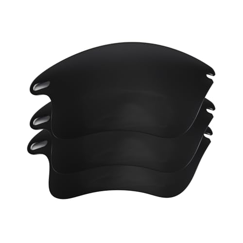 Verres polarisés Oakley Fast Jacket XL de rechange noirs pour lunettes de soleil de sport