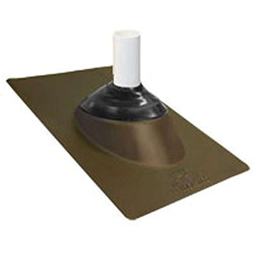 Ips 81856 Multi-Size 3-n-1 Galvanized Steel Base Roof Flashing, Brown, 12