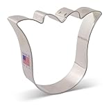 Ann Clark Tulip Bell Flower/Cute Ghost Cookie Cutter, 3-1/2' Made in USA