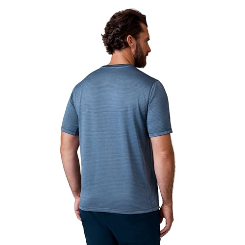 Free Country Men's Tech Jacquard Short Sleeve Crew Neck T-Shirt2