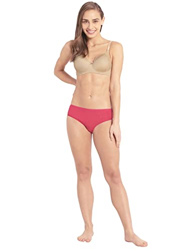Image of Jockey 1807 Women's High Coverage Micro Modal Elastane Stretch Mid Waist Hipster with Ultrasoft Exposed Waistband