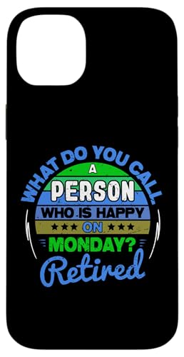 Retired And Happy On Monday �ʔ����ސE �����Y ���f�B�[�X �X�}�z�P�[�X iPhone 14 Plus �p