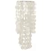 Handcrafted White Capiz Chandelier Light Shade - Fair Trade