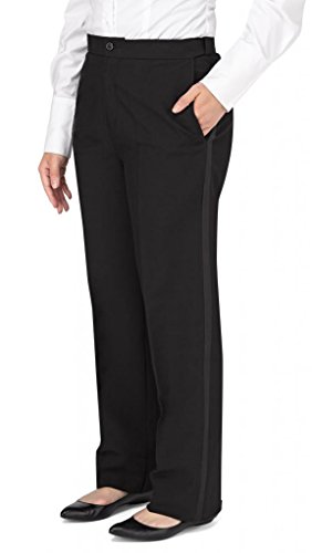 Kyle Thomas Women's Polyester Plain Front Tuxedo Pant