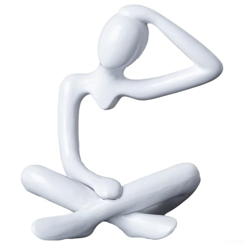 Figura abstracta minimalista de pensador, arte decorativo para elegante arreglo de...