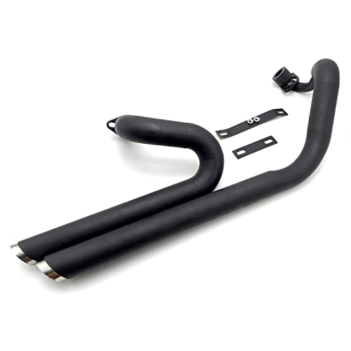 Ligne d'échappement moto Aerofluxus chromée pour Yamaha V-Star 650 custom