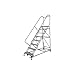 Rolling Ladder Steel 162In. H. Gray