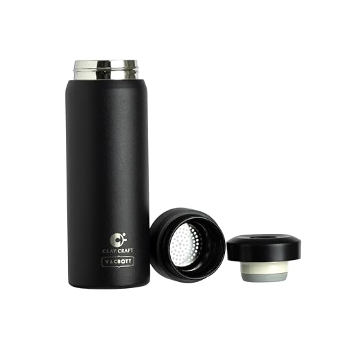 Image of CLAY CRAFT VACBOTT Legend Apex Double Wall|18 Hours Hot and 24 Hours Cold Vacuum Insulated Flask 550ml, 1Pcs, Steel Bottles for Travelling|BPA-Free|Leak Proof|BIS Certified|1Year Limited Warranty