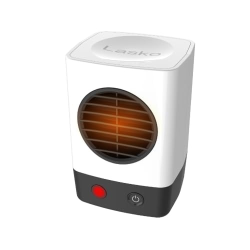 Lasko 6" MyHeat Mini Ceramic Space Heater with Easy Controls - White - 201 - image 1