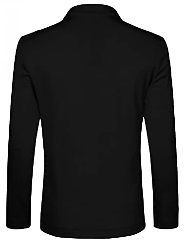 uxcell Men's Knit Blazer Slim Fit Lightweight Button Down Casual Cardigan Knitwear Sports Coat3
