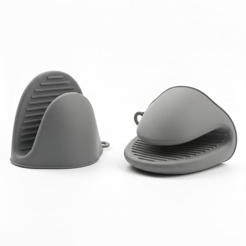 Pack De 2x Manoplas De Horno Silicona Vazcan Guantes Para Cocina, Accesorios Ideales Para Freidora De Aire, Duraderos Y Resistentes A Altas Temperaturas, Flexibles, Adherentes Y Fáciles De Lavar.