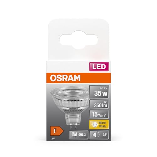 OSRAM Star Reflector LED Bulb for GU5.3 Base, Clear Glass, Warm White (2700K), 345 Lumens, Replacement for Conventional 35W Bulbs, Non-Dimmable, Multi-Pack – Bild 6