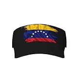 Venezuela Flag Sports Visor Hats for Women Adjustable Venezuelan Beach Sun Visors for Women Men Golf Tennis Visor
