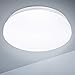 Plafon led de techo,lamparas de techo habitacion,TECKIN 18W Moderna LED Plafón para Baño Dormitorio Cocina Balcón Pasillo Sala de Estar Comedor 1500 LM, 4500K, Ø28cm, IP44