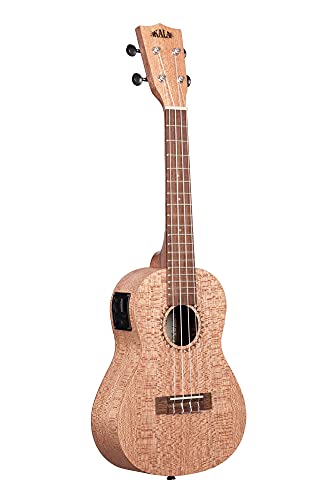 Kala KA-20CE – Ukulélé Concert électro-acoustique Burled Meranti - Les Beatles, Paul McCartney, John Lennon, RIngo Starr, George Harrison Kala KA-20CE - Ukulélé Concert électro-acoustique Burled Meranti