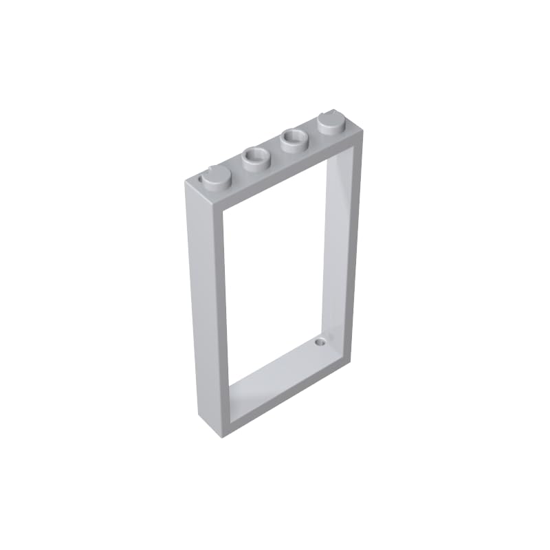 Gobricks 60596 Door Door Frame 1x4x6 Type 2 10 Pieces GDS-874 Compatible with Lego Building Blocks Color:gray white — image 1
