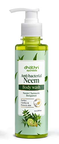 Image of Dhathri Ayurveda Anti-Bacterial Neem Body Wash | Body Wash for Men and Women | Natural Body Wash to Stay Fresh & Moisturized| 99.9% germ protection (200 ml)