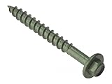 Forgefix TF65 - Tornillo de fijacin para madera (cabeza hexagonal), color verde