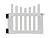 Zippity Outdoor Products ZP19043 All American Gate, White