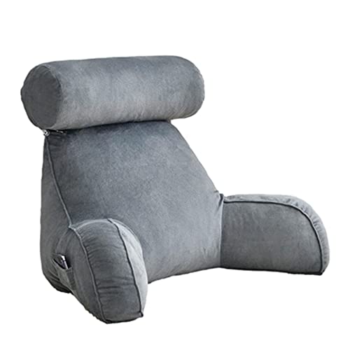 MEGHI Almohada de Lectura,CojíN Lumbar,Cojín de Lectura para Libros con Soporte para el Cuello y reposabrazos para la Cama, Leer,Relajarse,Trabajar,Ver televisión