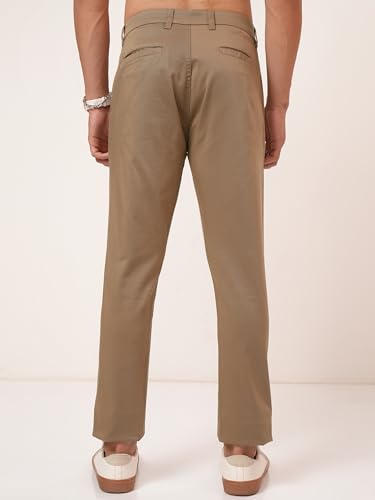 Image of Highlander Men's Slim Fit Formal Trousers | Ankle Length |Smart Trousers for Men | Chino Trousers for Men|Elegant Design | Comfortable Fabric for Daily Work & Formal Occasions