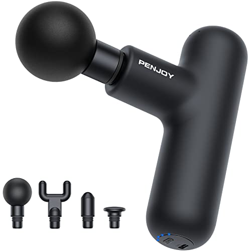 Penjoy Mini Massage Gun - Powerful Deep Tissue Massager For Neck, Back, Arm, Leg - Quiet, Portable Percussion Massager With Usb Charging - Muscle Massage Gun For Relaxation And Recovery #TOP24