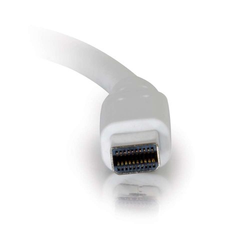 Adaptador Mini DisplayPort a DisplayPort de 10 pies blanco miniatura 4
