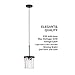 Kitchen Island Pendant Lighting Modern Crystal Mini Chandelier Oil Rubbed Bronze 1 Light Contemporary Crystal Pendant Chandelier for Dining Room Bathroom Bedroom Livingroom Hall (7.5 inch)