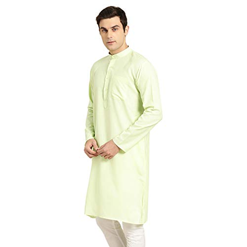Image of SOJANYA Men's Cotton Straight Fit Casual(Since 1958 Solid Kurta Crafted for Elegance