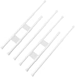 4pcs RV Barres de réfrigérateur, 15.8-27.6 pouce réglable RV Barres de tension de réfrigérateur extensible RV Réfrigérateur Brace pour la fixation des boissons alimentaires RV Accessoires de réfrigérateur (2 Doubles barres, 2 Barres simples)