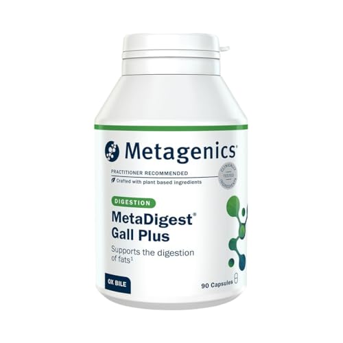 Metagenics MetaDigest Gall Plus - With Ox Bile Lecithin Digestive Enzymes - Botanical Extracts & B Vitamins - 90 Capsules