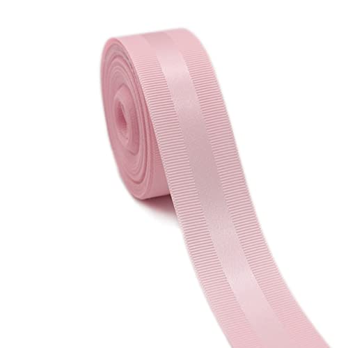 AHUI 25 mm / 38 mm 47 metrów rypsowa krawędź satynowe wstążki do rękodzieła DIY kokardki do włosów opakowanie prezent dekoracja ślubna