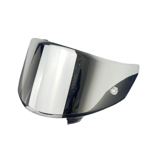 NFR visera para Ca-sco KYT NXR NX uv یĂ~ߓdCbLhho Visiere Casque Moto(Silver)