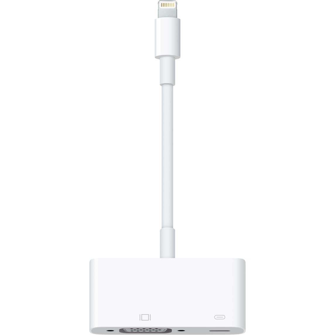 Mak World® Lightning to VGA, Compatible for iPhone ipad to VGA Converter Adapter Original (White)-picture-14