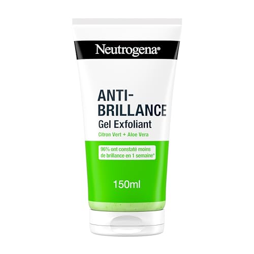 Gel Exfoliant Anti-Brillance Neutrogena au citron vert et aloe vera tube de 150 ml